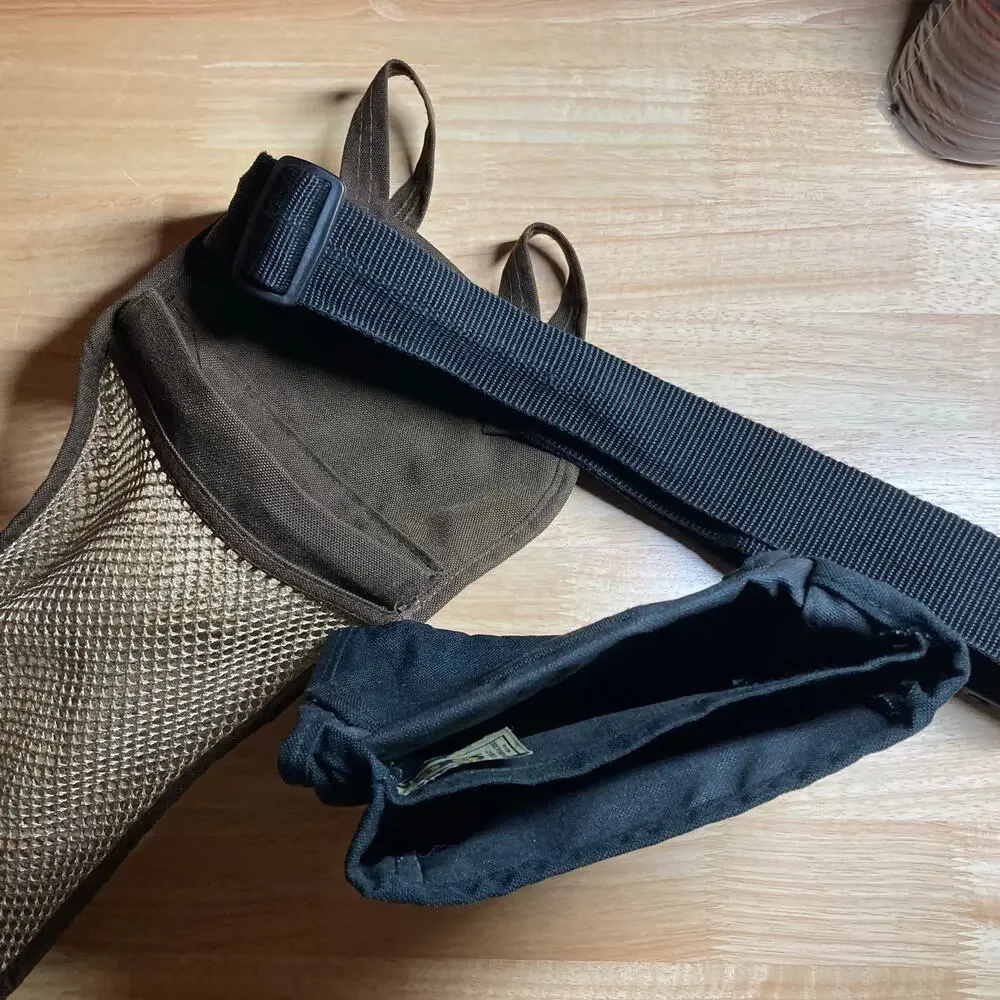 Bob Allen Shell Casing Bags w/ Black Cloth Belt. Pre-Owned Good Condition.